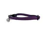 Purple Metallic Snake Skin Breakaway Cat Collar