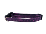 Purple Metallic Snake Skin Dog Collar