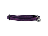 Purple Metallic Snake Skin Breakaway Cat Collar