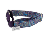 Purple Paisley Martingale Collar