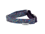 Purple Paisley Martingale Collar